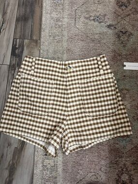 Anthropologie checkered shorts